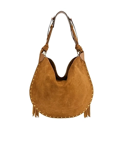 Isabel Marant Oskan Fringed Soft Hobo Bag