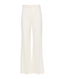 Pressed-Crease Flared Trousers