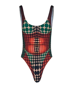 Jean Paul Gaultier One Piece Printed Swimsuit