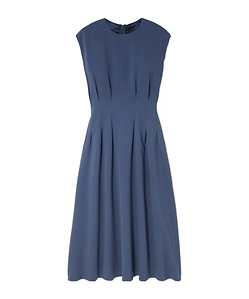 Pleated Midi Dress