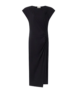 Pleated Slit Dress
