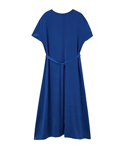 Round-Neck Midi Dress