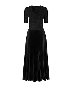 Short Sleeve Pleated Dress