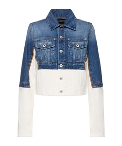 Single-Breasted Button-Up Denim Jacket