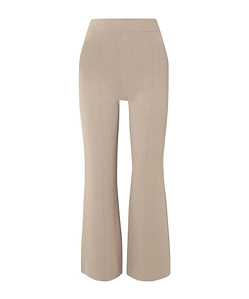Stretch-Knit Flared Track Pants