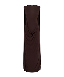 Stretch Viscose Double-Layer Long Dress
