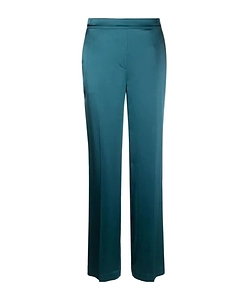 Tova Silk-Satin Straight-Leg Trousers