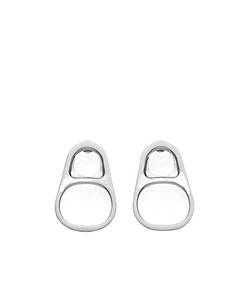 The Silver-Toned Ring-Pull Earrings