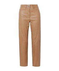 Teddy Leather Tapered Pants