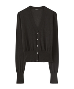 V-Neck Button-Fastening Cardigan
