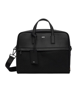 Logo-Plaque Top-Handle Briefcase