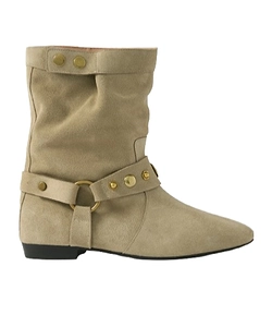 Stania Studded Suede Ankle Boots