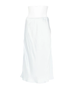 Elasticated-Waistband Midi Skirt