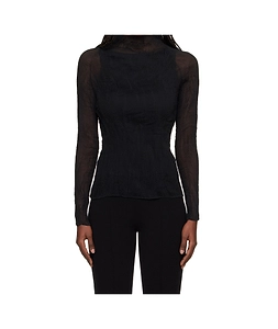 High-Neck Long-Sleeve Top