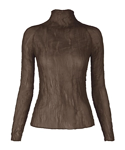 High-Neck Long-Sleeved Top