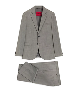 Long-Sleeved Wool Blend Suit