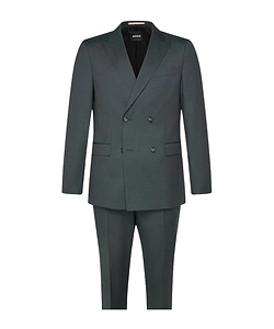 Long-Sleeved Wool Suit Set