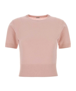 Jil Sander Cropped Short-Sleeve Knitted Top