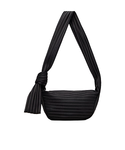 Linear Knit 58 Zipper Shoulder Bag