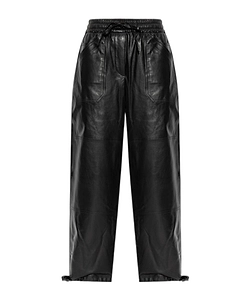 Jil Sander Drawstring Leather Trousers