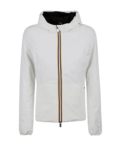 K-Way Logo Patch Hooded Reversible Jacket
