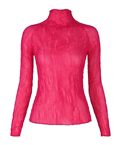 Textured Long-Sleeve Top