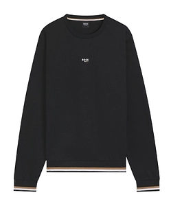 Striped-Trim Sweater
