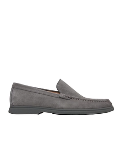 Suede Contrast Sole Flat Loafers