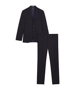 Pinstripe Single-Breasted Suit