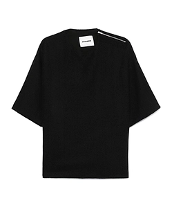 Jil Sander Shoulder-Zip Fastening T-Shirt