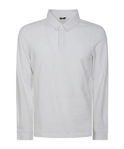 K-Way Long-Sleeved Straight Hem Polo Shirt