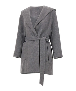 Kaos Hooded Belted Coat