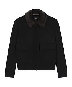 Wool Blend Lapel Casual Jacket