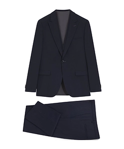 Three-Piece Slim-Fit Stretch Jacquard Suit Set
