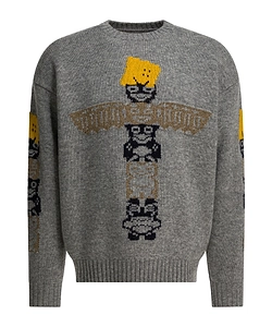 Graphic Crew Neck Sweater