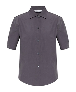 Jil Sander Short-Sleeve Button-Up Top