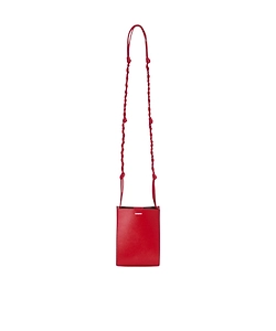 Jil Sander Tangle Small Logo Embossed Crossbody Bag