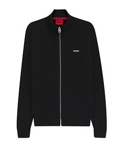 Zip Mock-Neck Cardigan