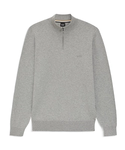 Zipper Collar Knit Sweater
