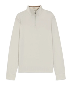 Zippered Long-Sleeved Sweatshirt