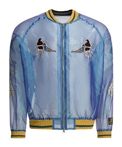 Sheer Pearl Mosquito Guard Bomber Jacket