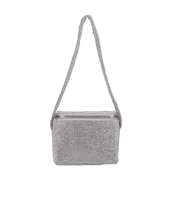 Kara Cooler Embellished Zip-Around Shoulder Bag