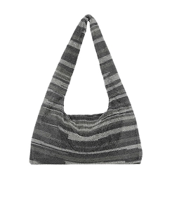 Kara Armpit Embellished Mesh Tote Bag