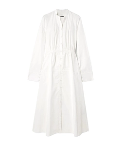 Long-Sleeved Button Dress