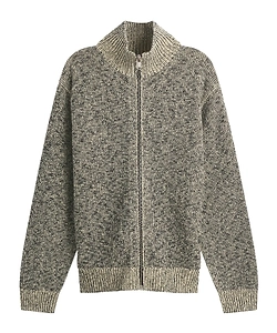 Long-Sleeved Wool Blend Sweater