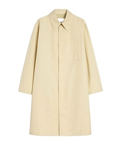 Cotton Blend Poplin Coat