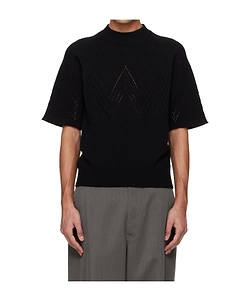 Openwork Short-Sleeved Knitwear