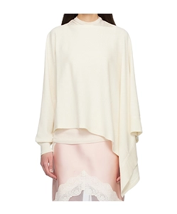 One-Sleeve Cape Knitwear