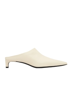 Pointed-Toe High-Heeled Mules