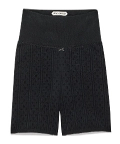 Jw Anderson Knitted Pointelle Fitted Shorts